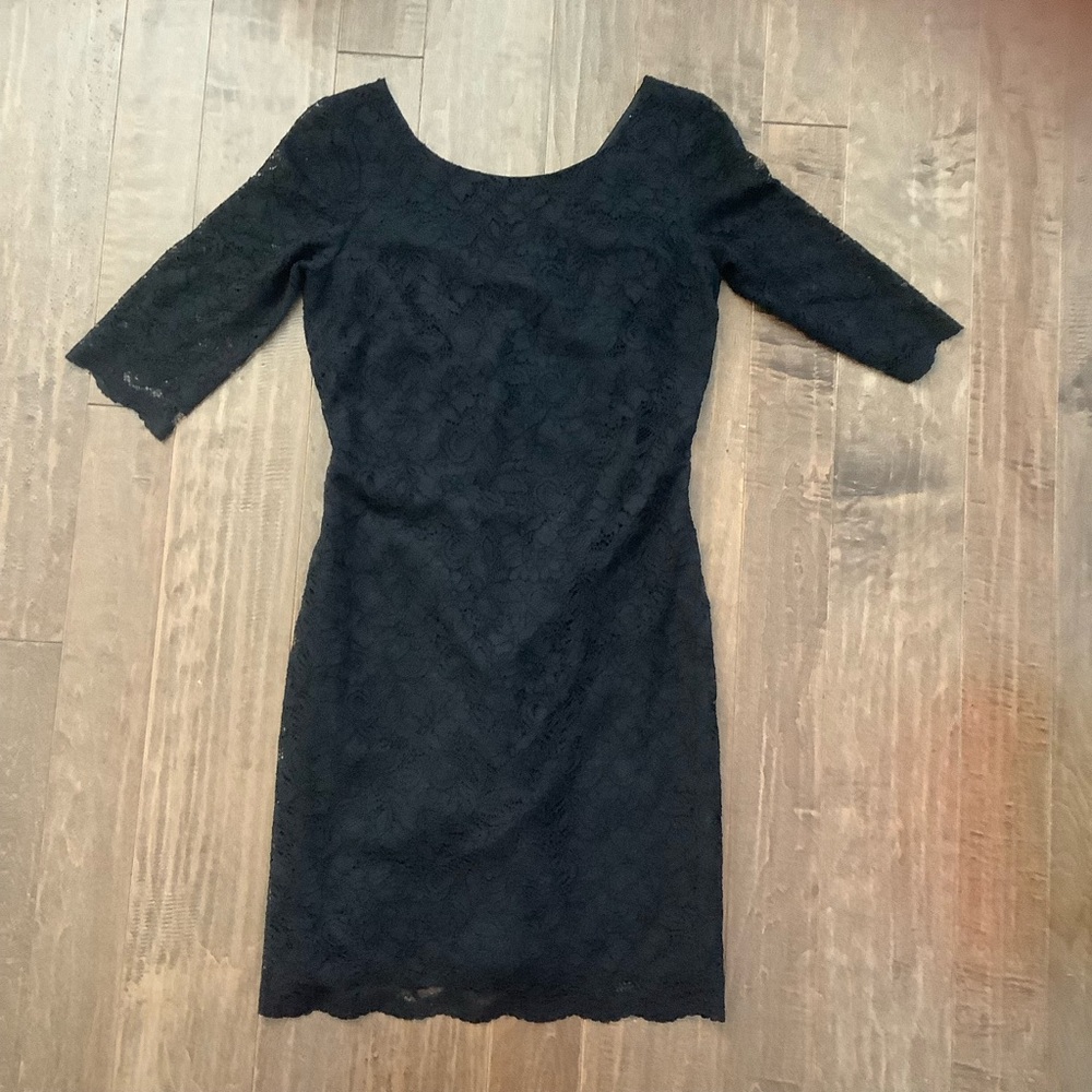 Banana Republic Elegant Black Lace Dress, 2